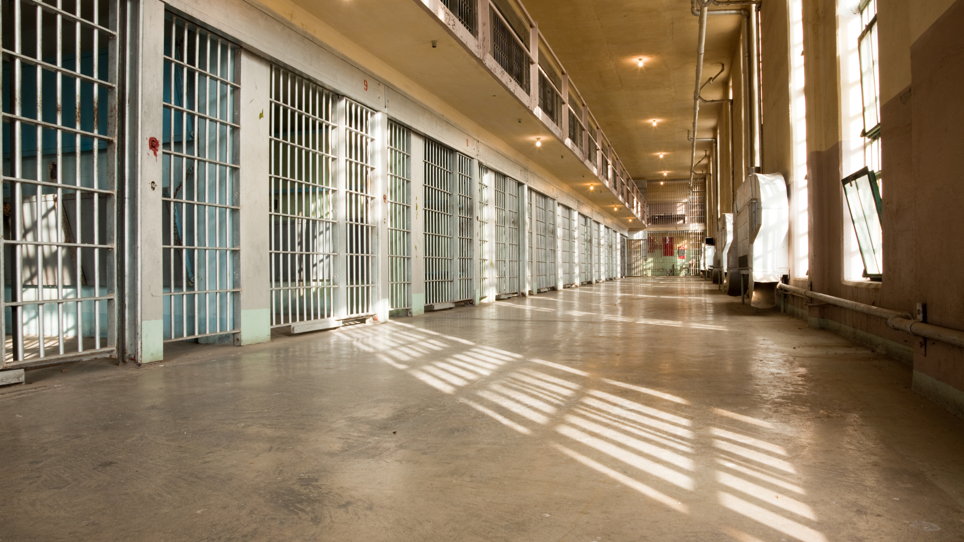 Photo of the inside of a prison