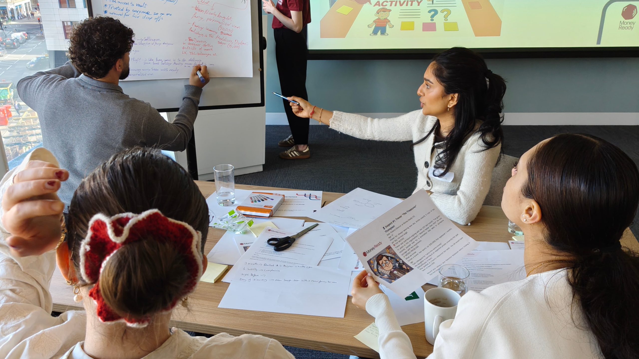 Volunteers at Money Ready's Innovation Challenge