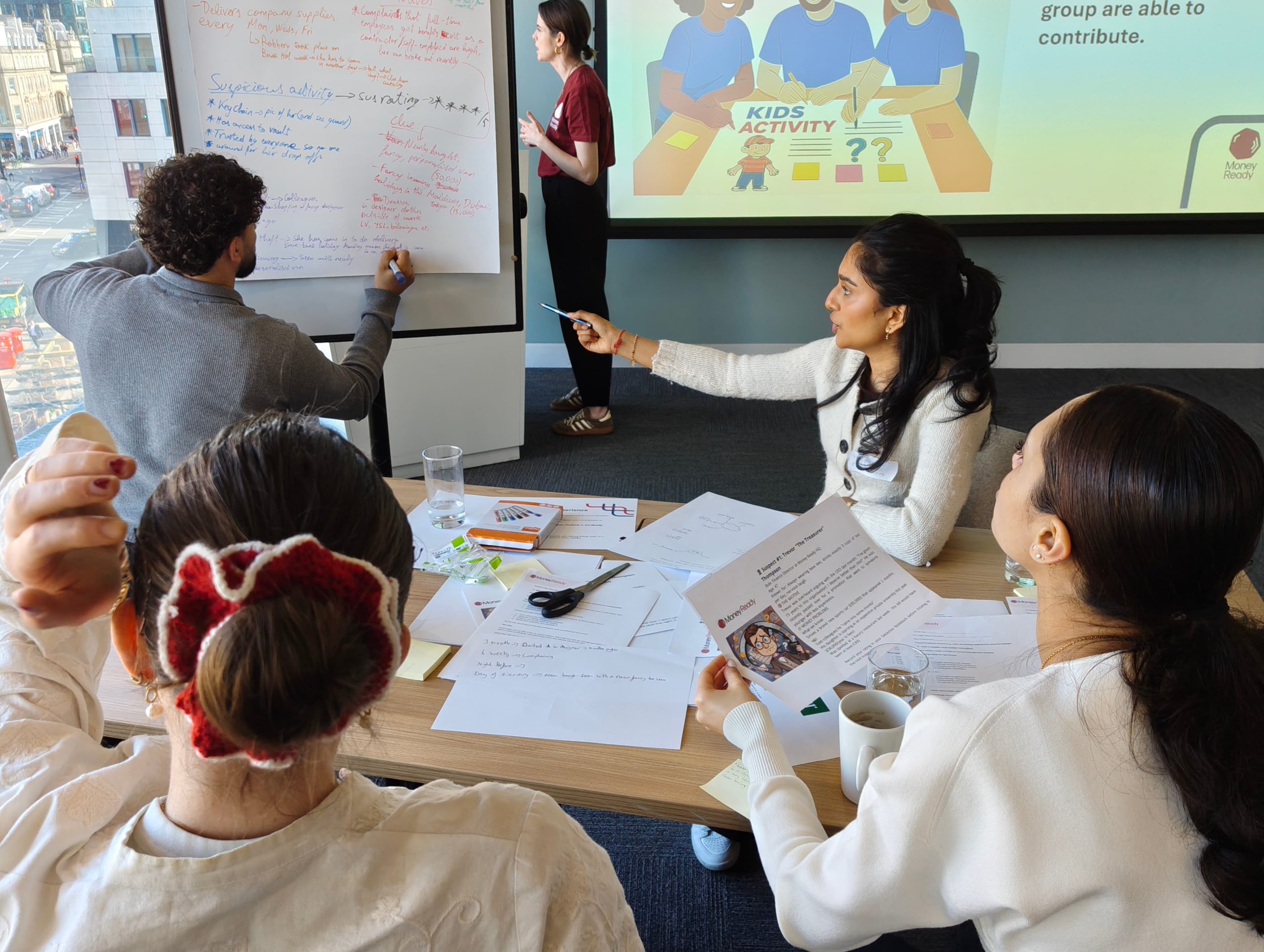 Volunteers at Money Ready's Innovation Challenge